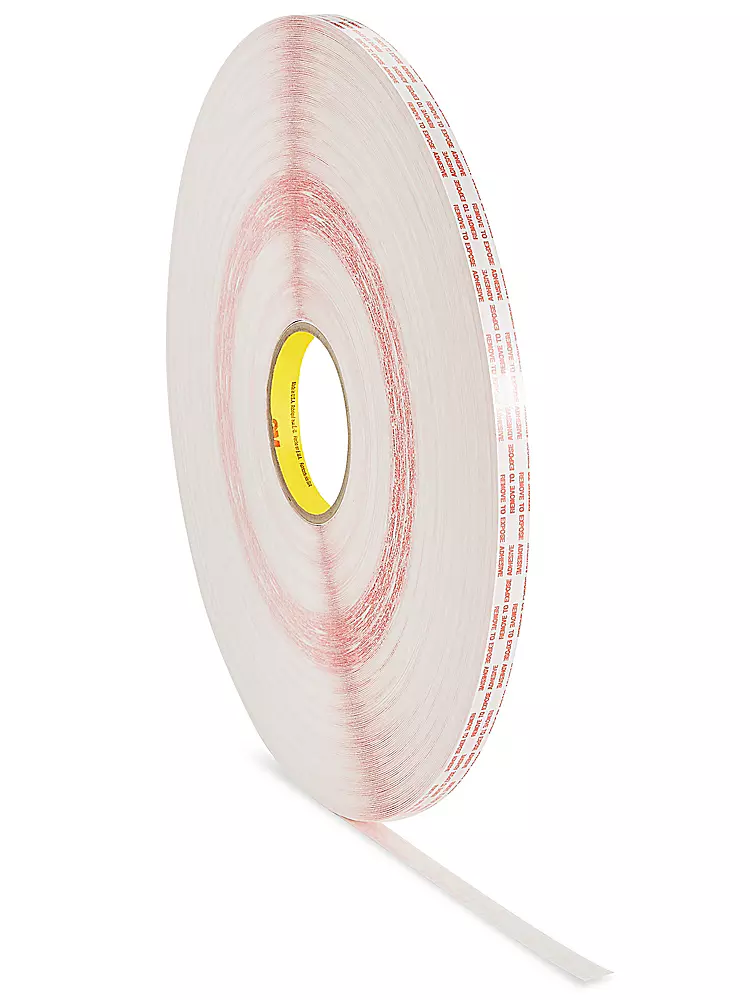 3M 476XL Double-Sided Extended-Liner Tape - 1/2" x 360 yds