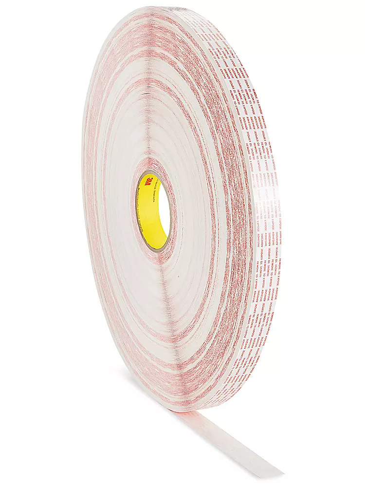 3M 476XL Double-Sided Extended-Liner Tape - 1" x 540 yds