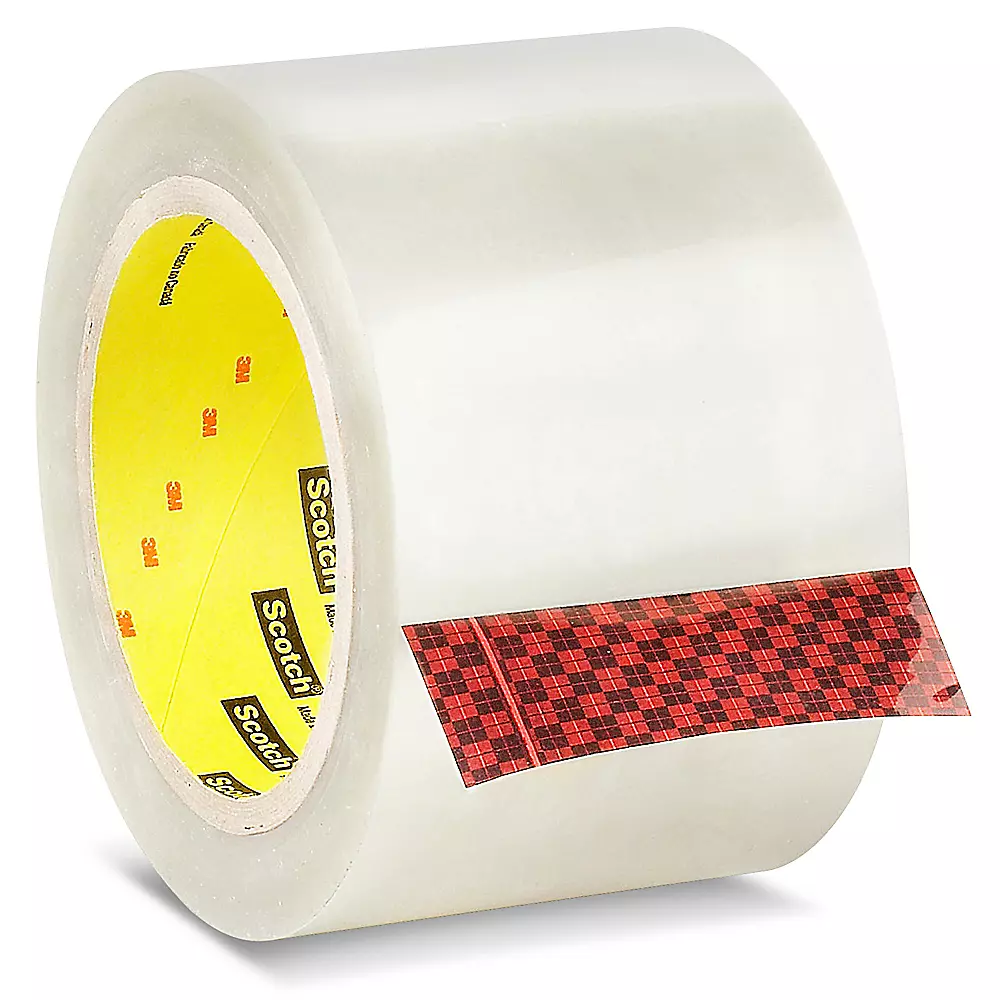 3M 351 Carton Sealing Tape - Clear, 3" x 55 yds