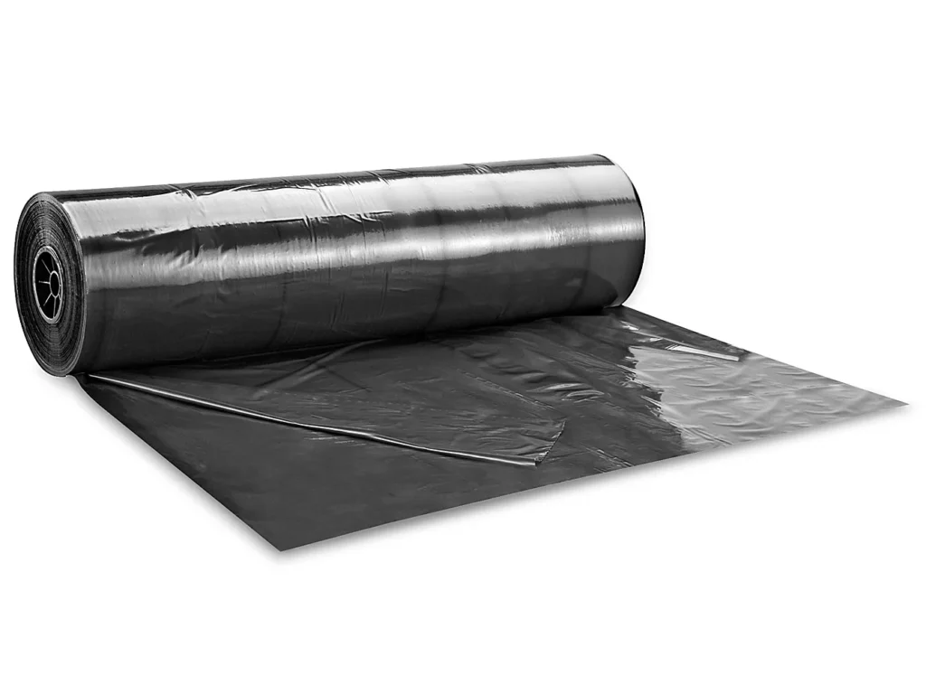 Top Sheeting Rolls - Black Opaque, 1.5 Mil, 60 x 60"