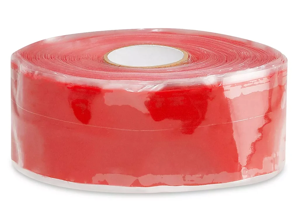 Silicone Self Fusing Tape - 1" x 12 yds, Red