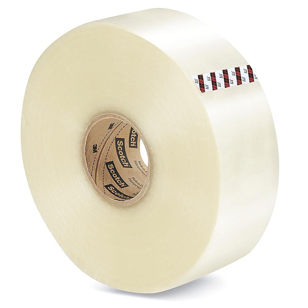 3M 371 Hot Melt Machine Length Tape - 3" x 1,000 yds, Clear