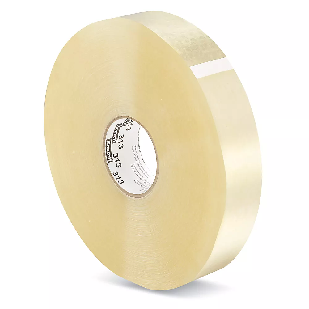 3M 313 Acrylic Machine Length Tape - 2" x 1,000 yds, Clear