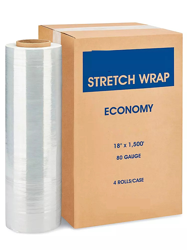 NorthEdge Economy Stretch Wrap - Cast, 80 gauge, 18" x 1,500'
