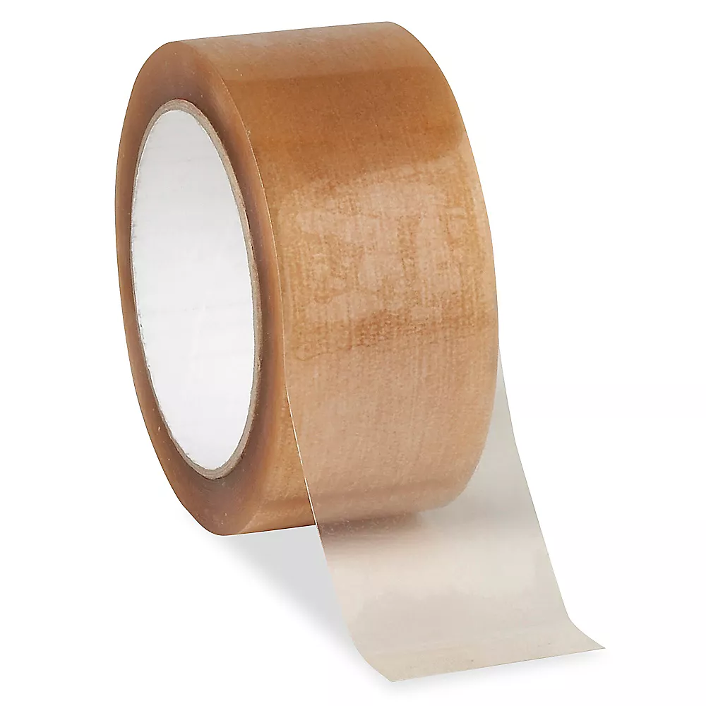 Natural Rubber Adhesive Tape - Polypropylene, 2" x 55 yds, 2.8 Mil, Clear