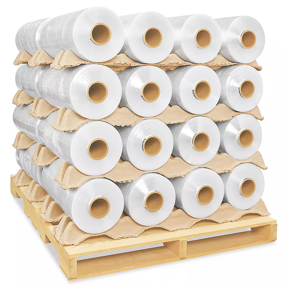 NorthEdge Machine Length Stretch Wrap Skid Lot - High Performance, Cast, 20" x 9,000', 48 gauge