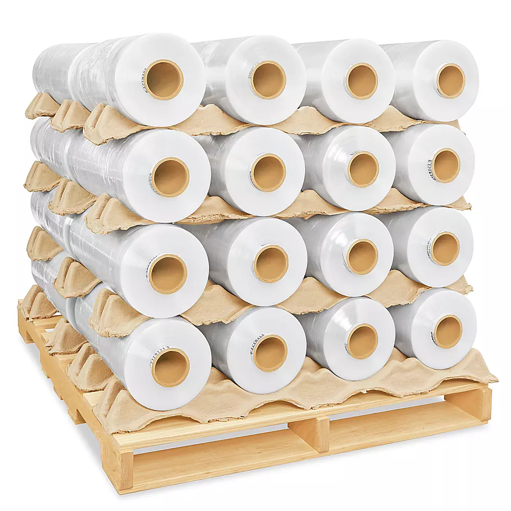 NorthEdge Machine Length Stretch Wrap Skid Lot - High Performance, Cast, 20" x 6,500', 55 gauge