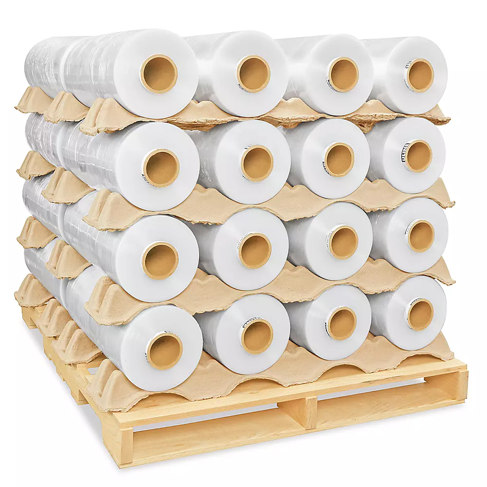 NorthEdge Machine Length Stretch Wrap Skid Lot - High Performance, Cast, 20" x 6,000', 61 gauge