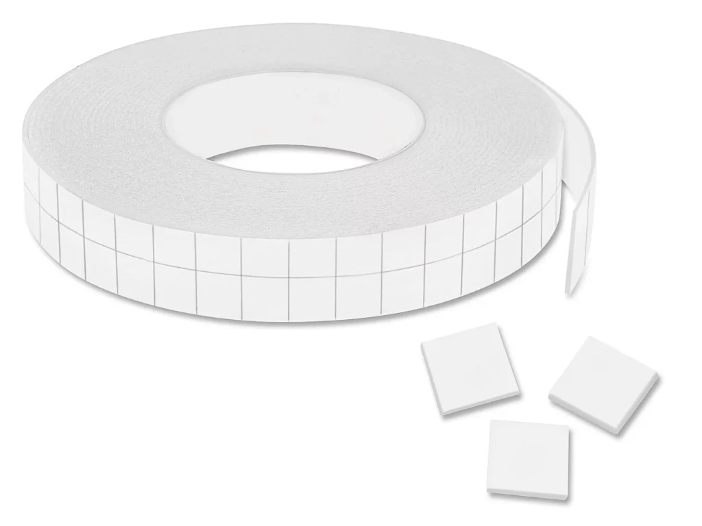 NorthEdge Pre-Cut Double-Sided Foam Squares - 1/2 x 1/2", 1/16" Thick
