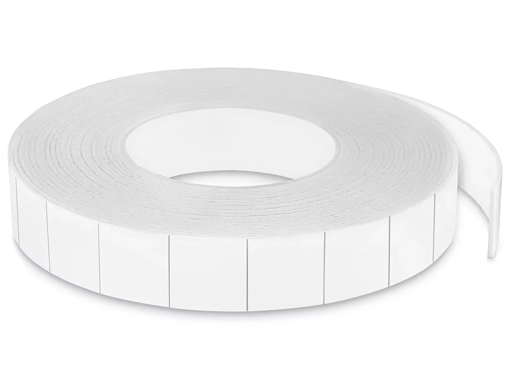 NorthEdge Removable Double-Sided Foam Squares - 1 x 1", 1/16" Thick