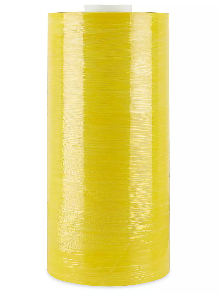NorthEdge Machine Length Stretch Film - Cast, 80 gauge, 20" x 6,000', Yellow