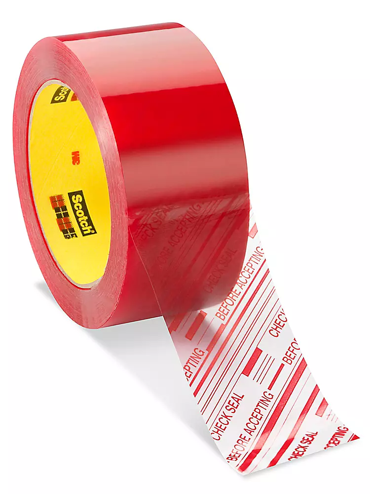 3M 3779 Industrial Security Tape - "Check Seal Before Accepting", 2" x 110 yds