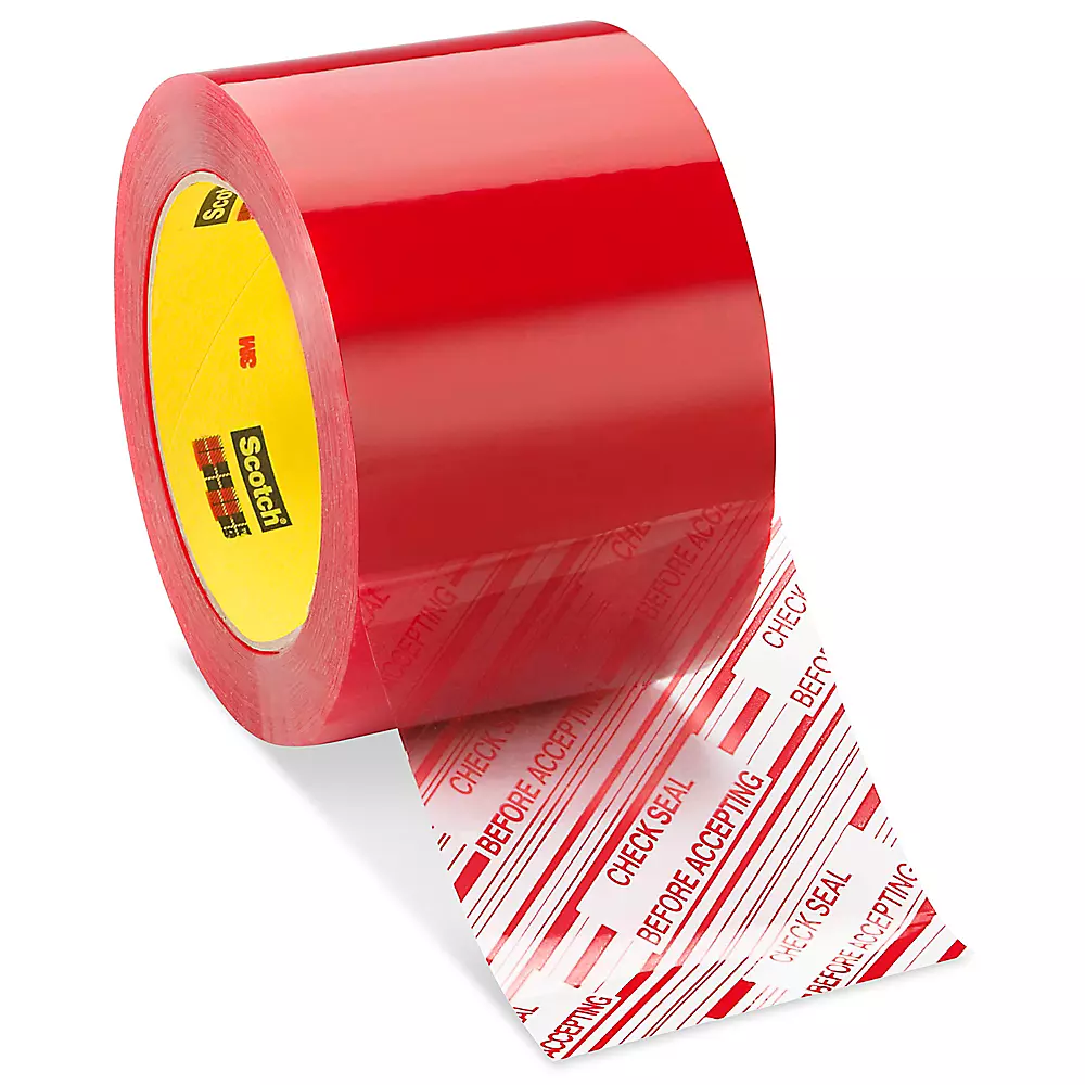 3M 3779 Industrial Security Tape - "Check Seal Before Accepting", 3" x 110 yds