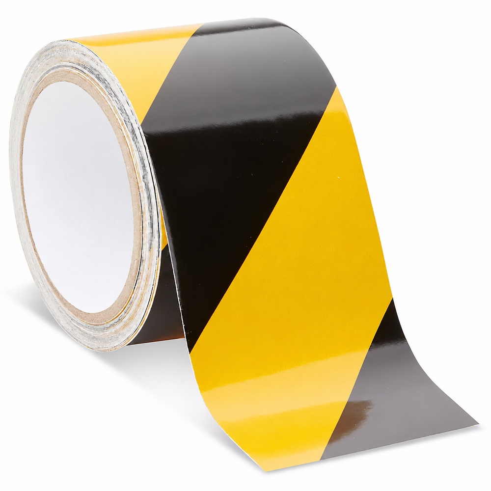 Reflective Tape - 3" x 10 yds, Black/Yellow