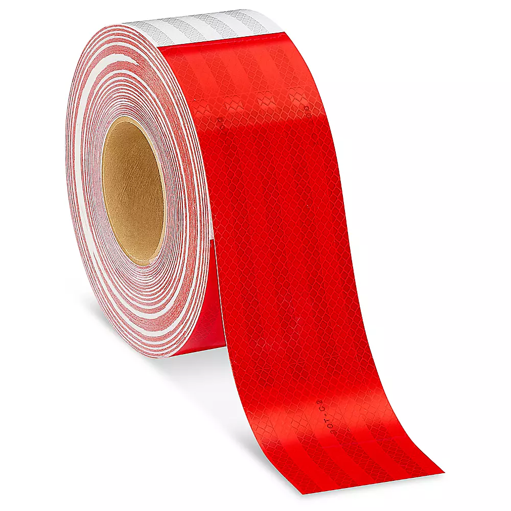 3M 983 Reflective Conspicuity Tape - 3" x 150', Red/White