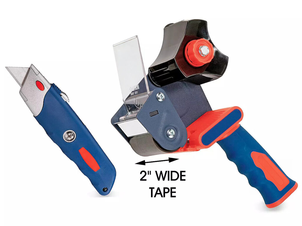 NorthEdge Sure Grip Knife and Tape Dispenser Combo - 2"