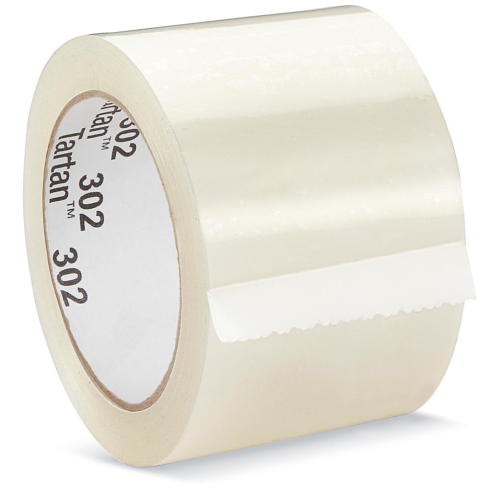 3M 302 Carton Sealing Tape - 3" x 110 yds, Clear