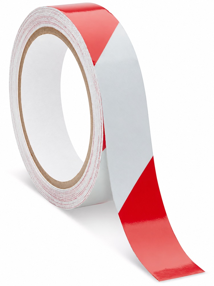 Reflective Tape - 1" x 10 yds, Red/White