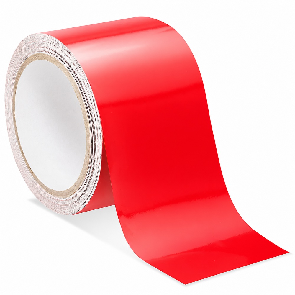 Reflective Tape - 3" x 10 yds, Red