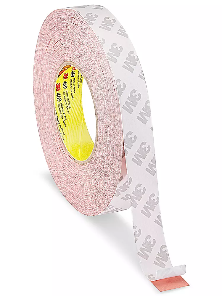 3M 469 Double-Sided Tissue Film Tape - 1" x 60 yds