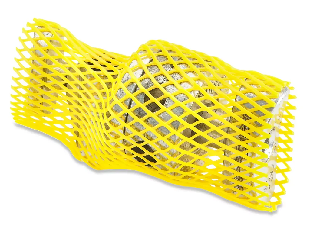 Heavy-Duty Protective Netting - 1 1/4 - 1 5/8" x 82', Yellow