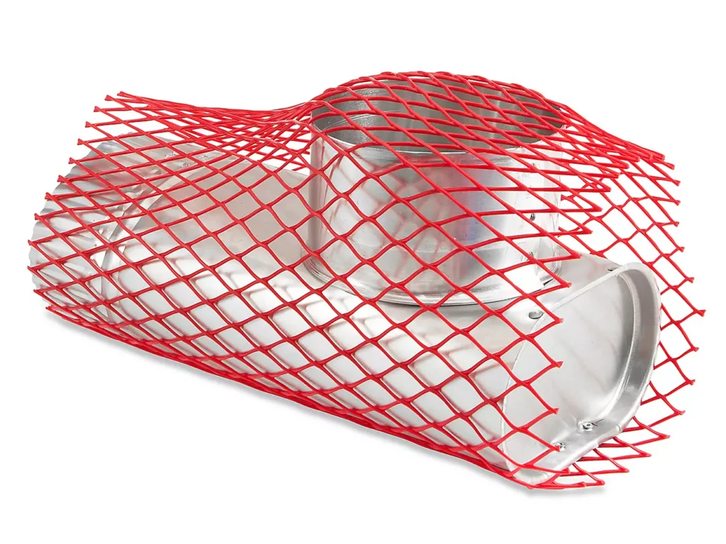 Heavy-Duty Protective Netting - 5 - 8" x 82', Red