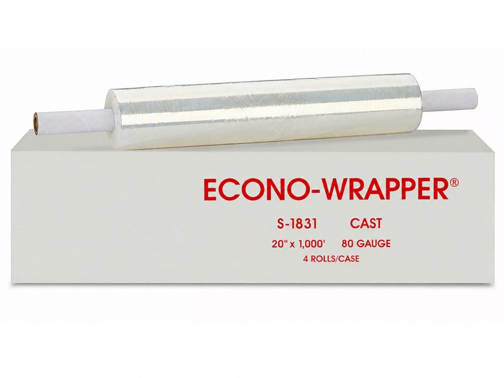 NED Econo-Wrapper - Cast, 80 gauge, 20" x 1,000'