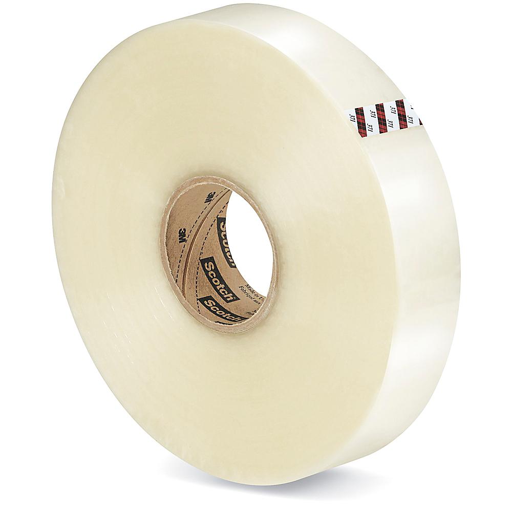 3M 371 Hot Melt Machine Length Tape - 2" x 1,000 yds, Clear
