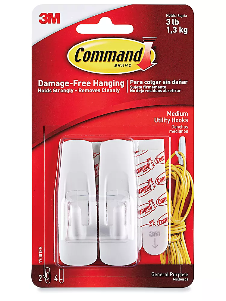 3M 17001 Command™ Hooks - Medium