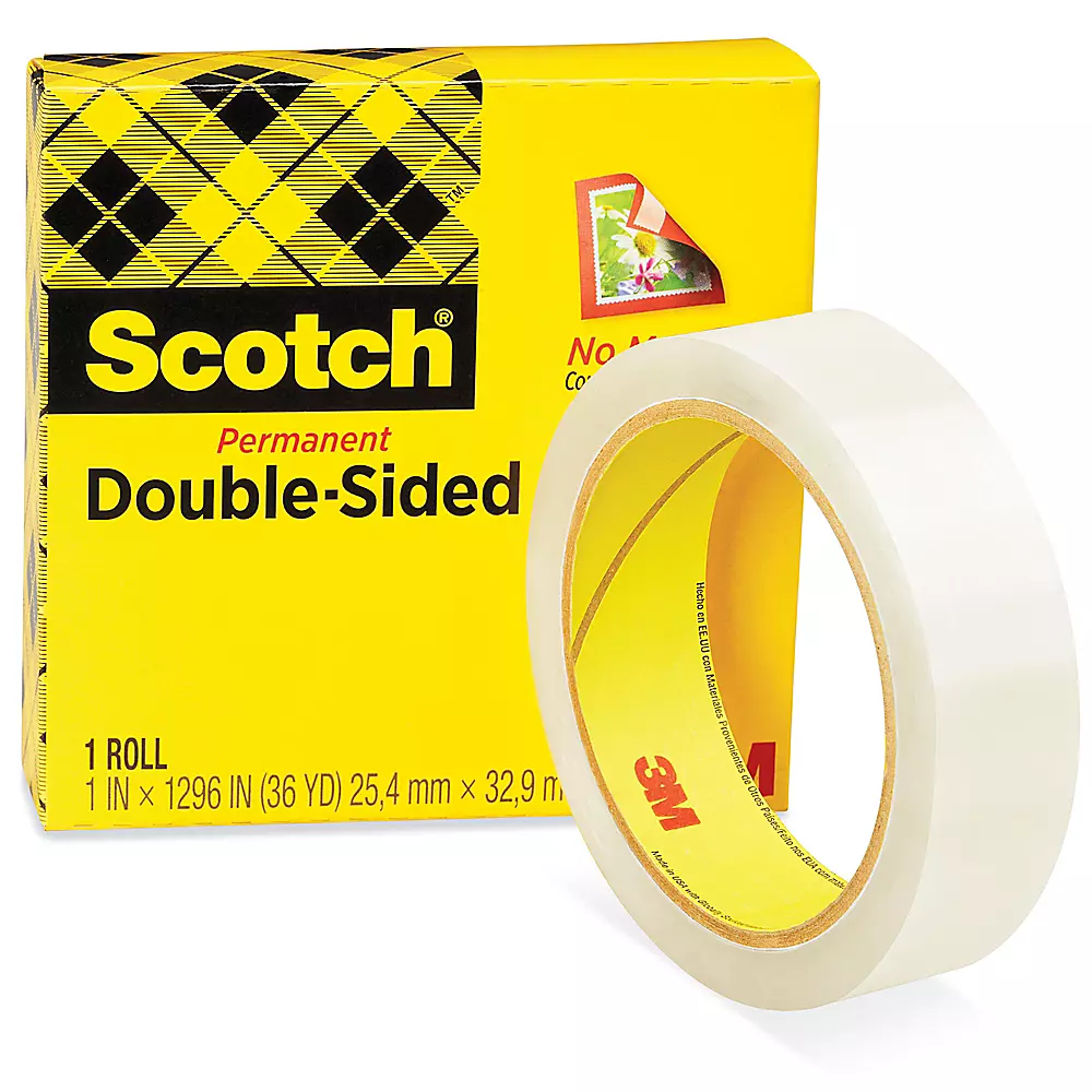 3M 665 Scotch® Double-Sided Tape - 1" x 36 yds