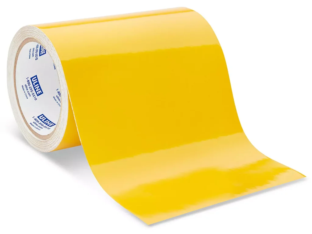 Reflective Tape - 6" x 10 yds, Yellow
