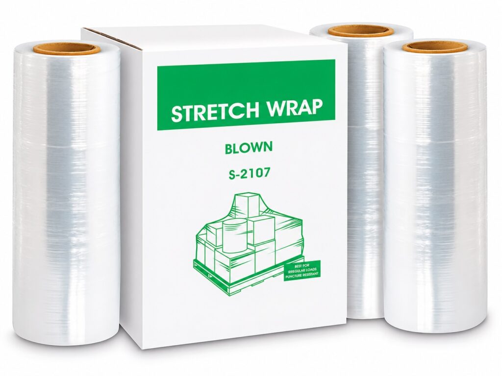 NorthEdge Stretch Wrap - Blown, 90 gauge, 15" x 1,500'