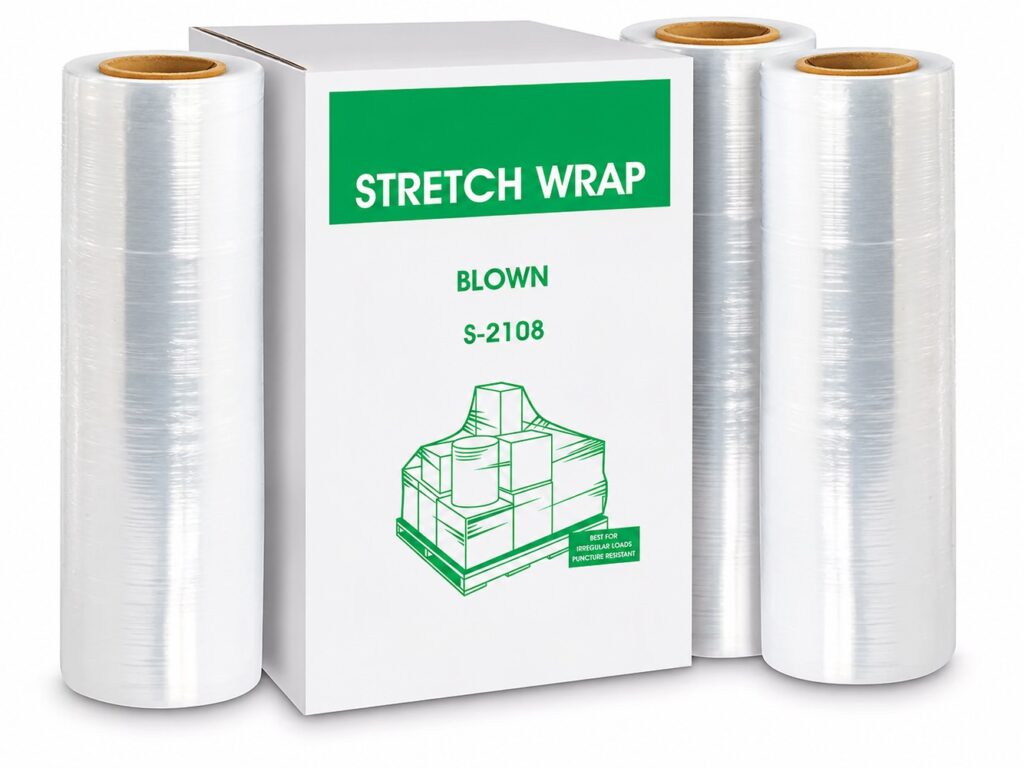 NorthEdge Stretch Wrap - Blown, 90 gauge, 18" x 1,500'