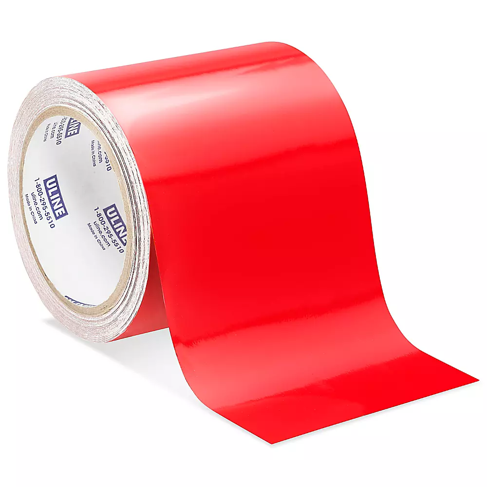 Reflective Tape - 4" x 10 yds, Red