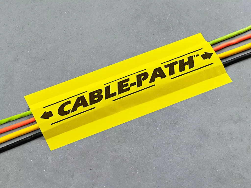 Cable Path Tape - 6" x 30 yds, Yellow