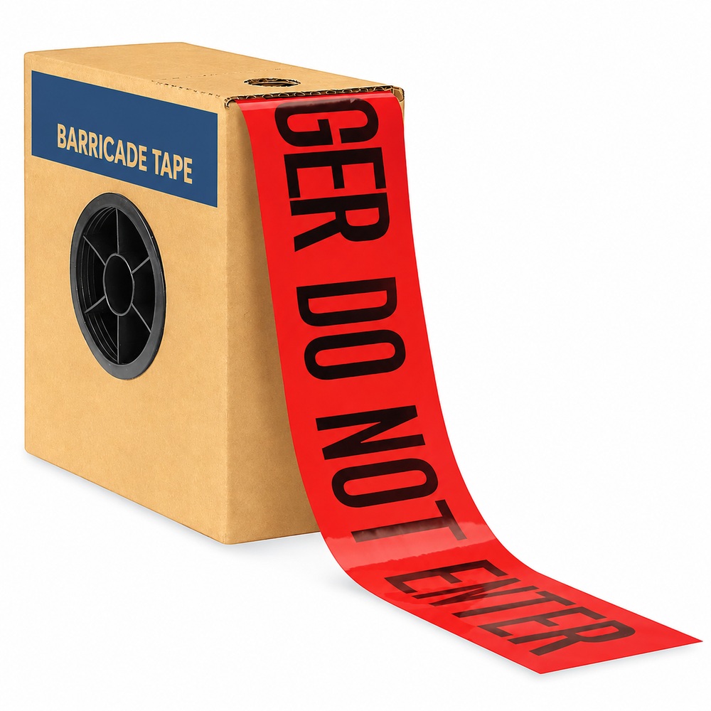 Barricade Tape - 3" x 1,000', "Danger Do Not Enter"