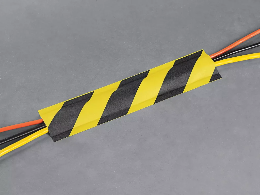 Cable Path Tape - 4" x 30 yds, Yellow/Black