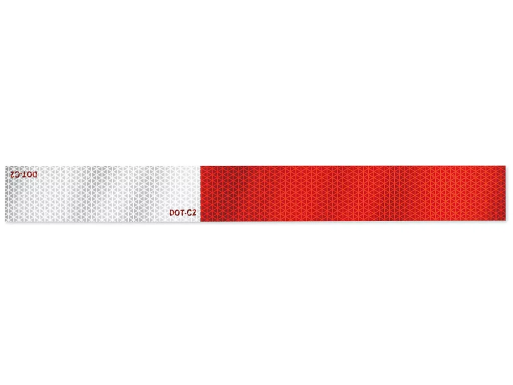NorthEdge Reflective Conspicuity Tape Strips - 2 x 18", Red/White