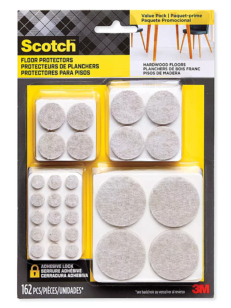 3M SP845-NA Scotch™ Felt Pads Value Pack - Assorted