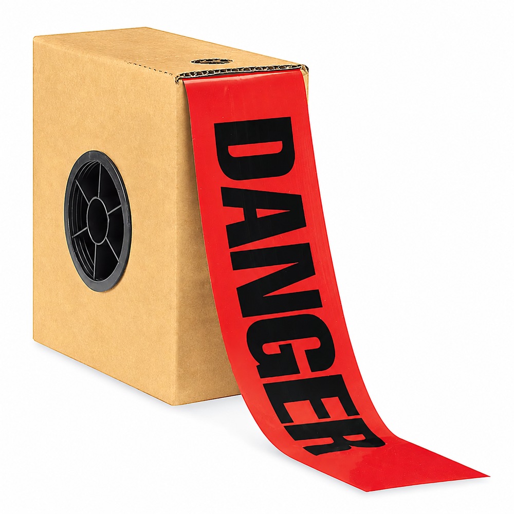 Barricade Tape - 3" x 1,000', "Danger"