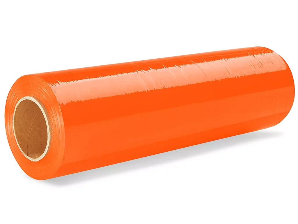 NorthEdge Color Tinted Stretch Wrap - Cast, 80 gauge, 18" x 1,500', Orange