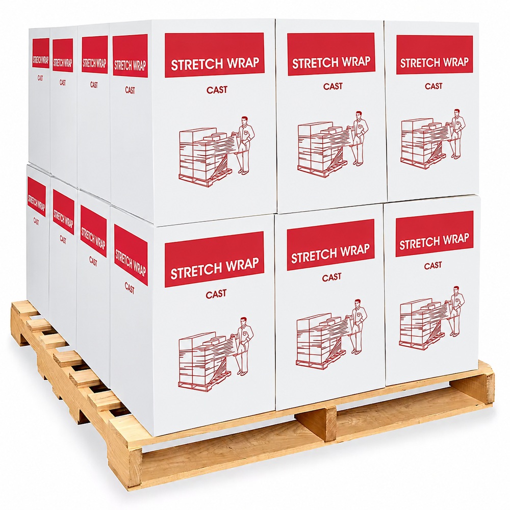 NorthEdge Stretch Wrap Skid Lot - Cast, 80 gauge, 18" x 1,500'