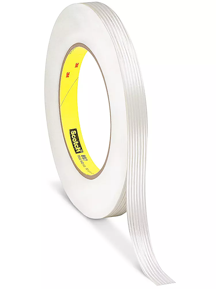 3M 897 Standard Strapping Tape - 1/2" x 60 yds