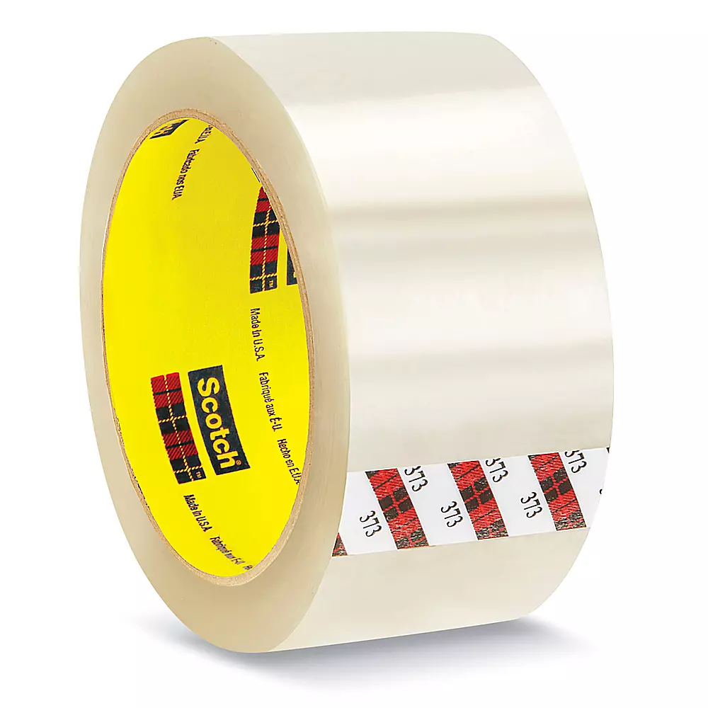 3M 373 Carton Sealing Tape - 2" x 55 yds, Clear