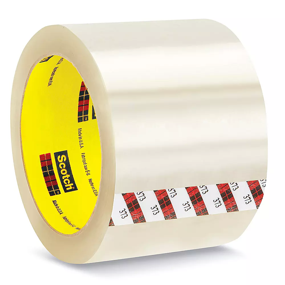 3M 373 Carton Sealing Tape - 3" x 55 yds, Clear
