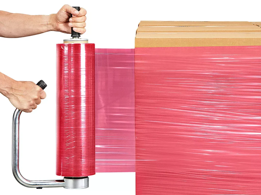 Anti-Static Stretch Wrap - 80 gauge, 18" x 1,500'