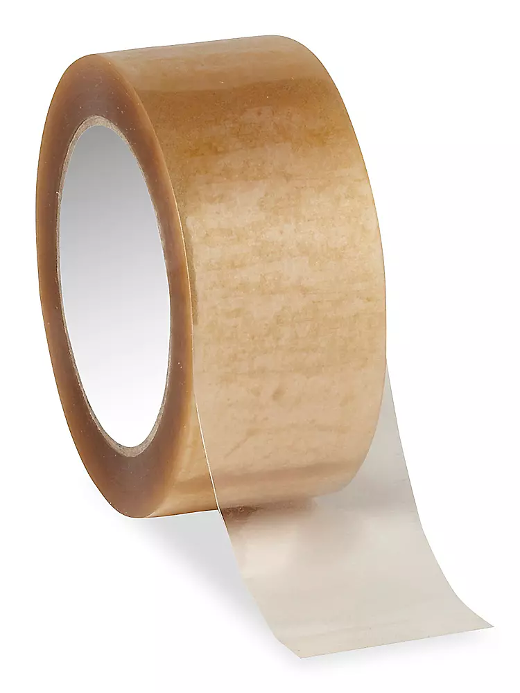 Natural Rubber Adhesive Tape - Polypropylene, 2" x 110 yds, 1.6 Mil, Clear