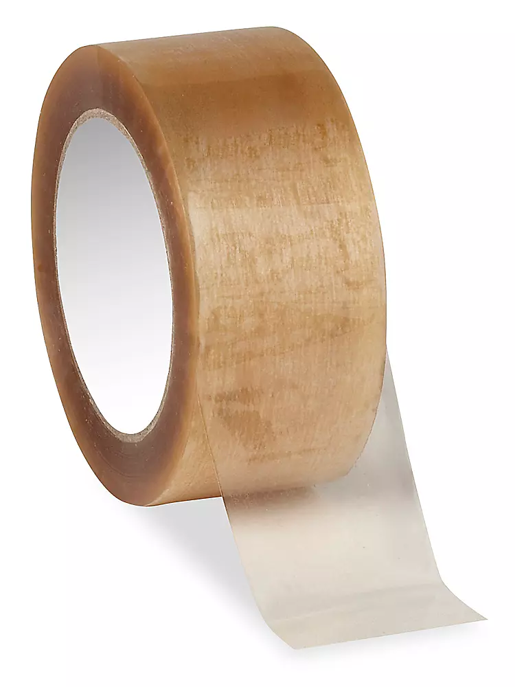 Natural Rubber Adhesive Tape - Polypropylene, 2" x 110 yds, 1.7 Mil, Clear
