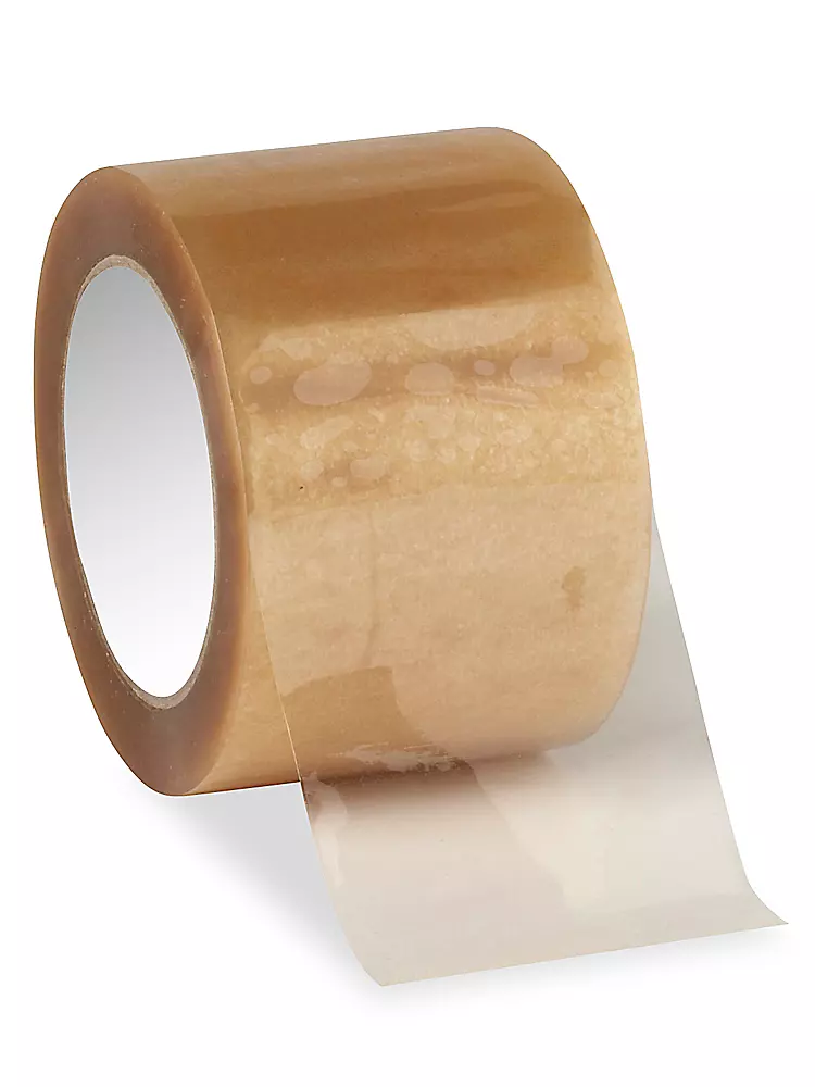 Natural Rubber Adhesive Tape - Polypropylene, 3" x 110 yds, 1.7 Mil, Clear
