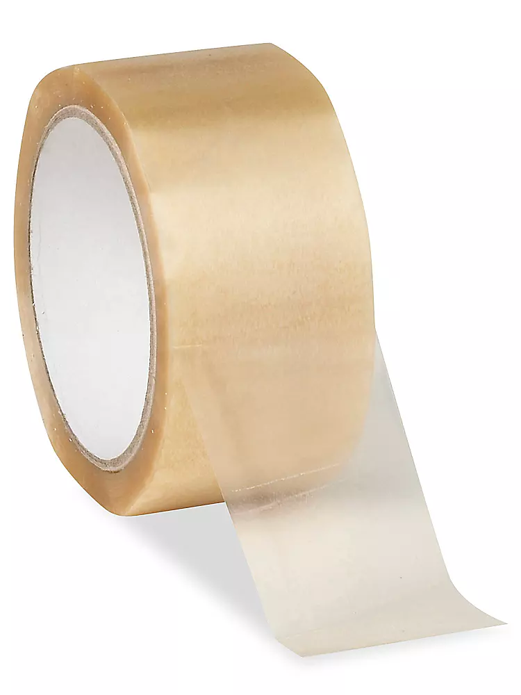 Natural Rubber Adhesive Tape - PVC, 2" x 55 yds, 2.0 Mil, Clear